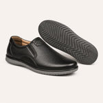 Premium Leather Formal Slip-On Shoes – Classic Black