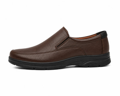 World Walk – Premium Classic Brown Slip-On Shoes