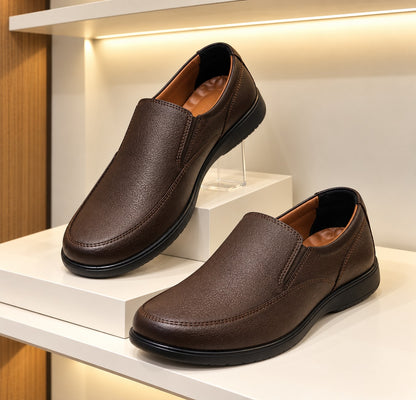 Premium Classic Brown Slip-On Shoes