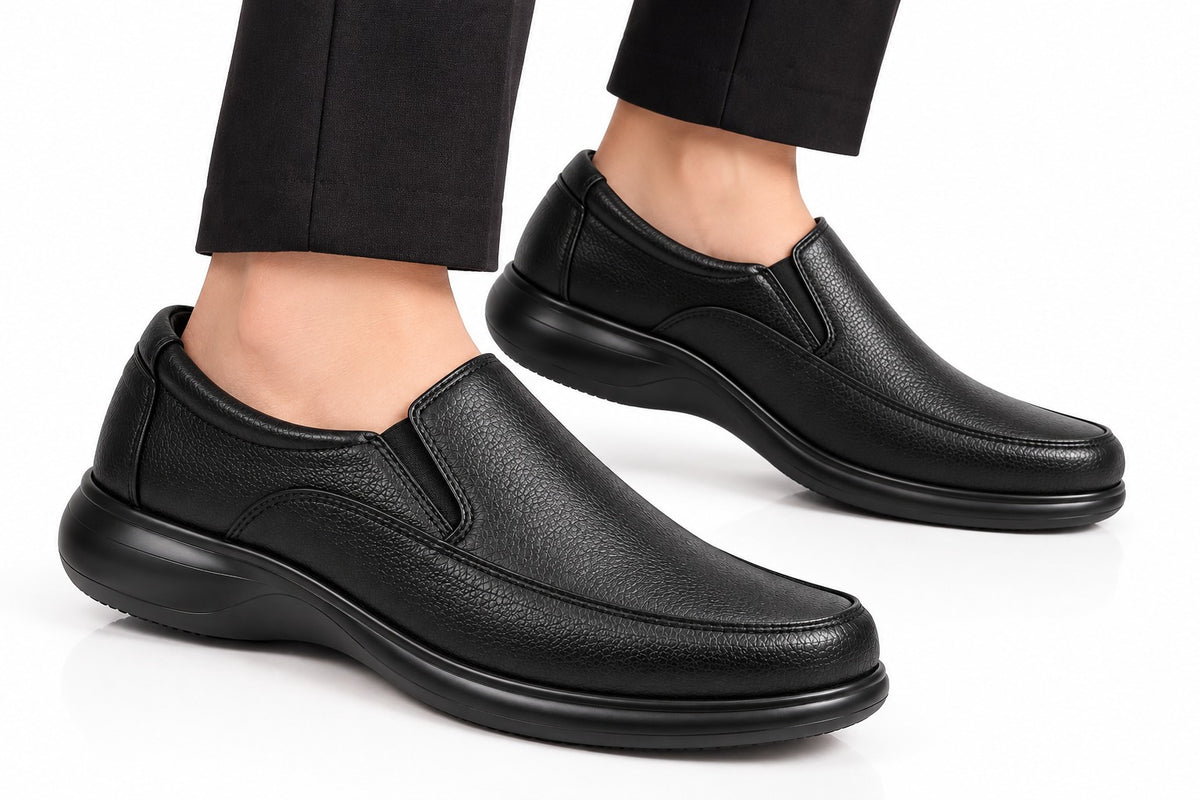 Premium Classic Black Slip-On Shoes