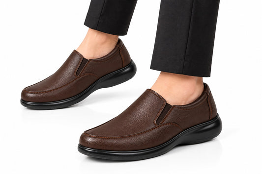 Premium Classic Brown Slip-On Shoes