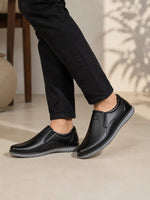 Premium Leather Formal Slip-On Shoes – Classic Black